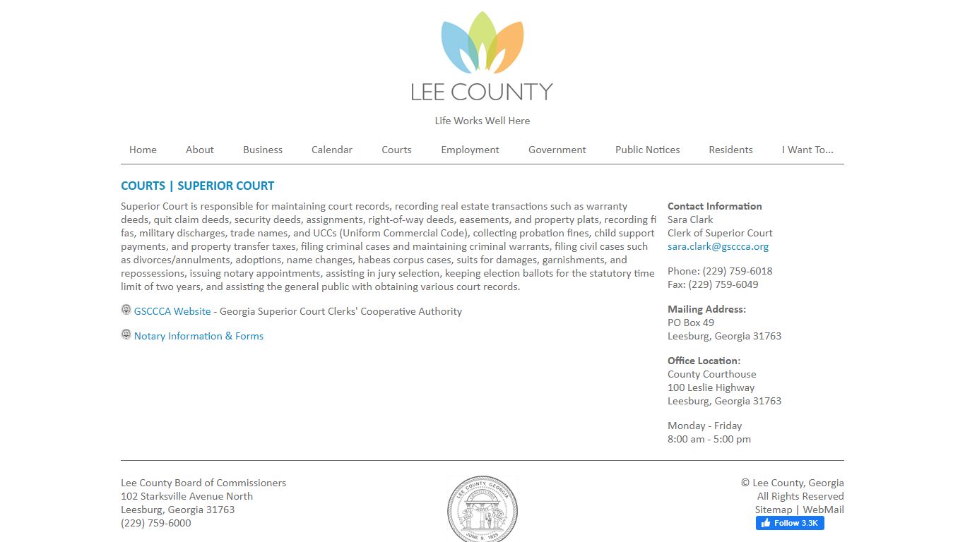 Lee County Superior Court